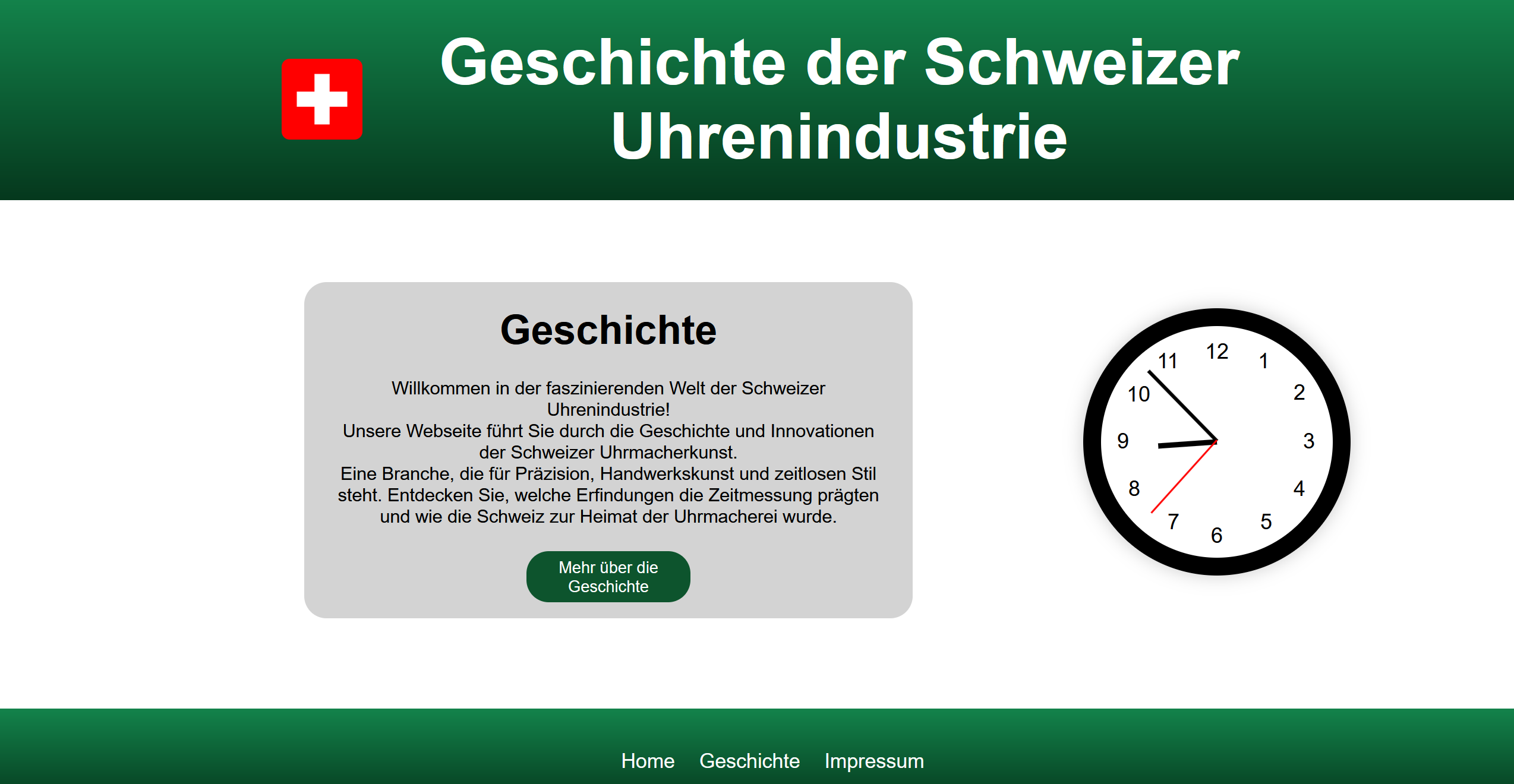 Geschichte der Schweizer Uhrenindustrie